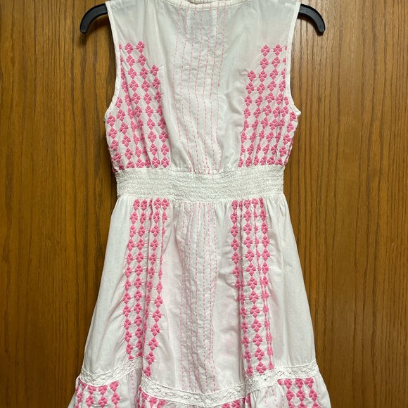 AREA White and Pink EmbroideredSleeveless Dress Size S - Picture 13 of 16